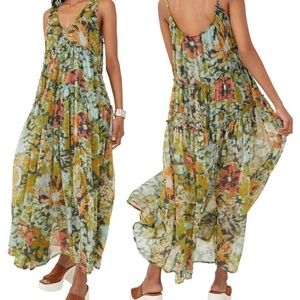 Free People Juliana Maxi dress Color is Misty Combo NWT